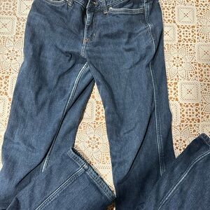 Carhartt Classic Flannel Lined Straight-Leg Blue Jeans